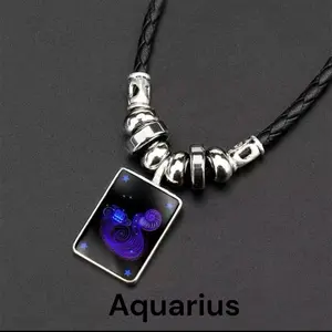 Glow in the Dark Zodiac Signs Spirit Necklace Luck Necklaces