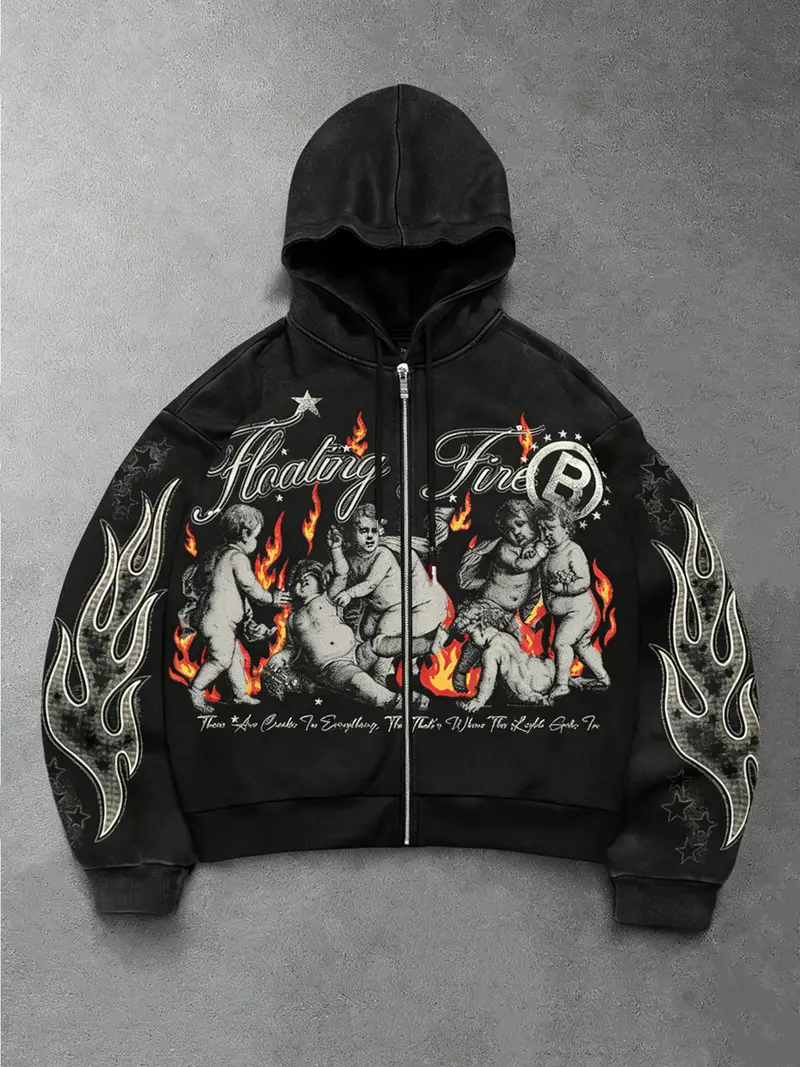 grunge graphic zip up hoodie - TikTok Shop grunge graphic zip up hoodie - TikTok Shop