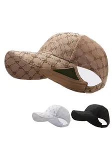 Women's Fashionable Geometry Design Baseball Cap Adjustable, 2024 New Style Casual Outdoor Sun Protection Cap for Women, Fashion Accessories for Daily Wear