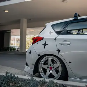 Geometric Star Pattern Car Sticker, Decal For Cars, Waterproof & Sunscreen Vinyl Decals, Suitable for Car Body, Bumper, Window, Motorcycle Tank, Personalized Vehicle Modification Decoration