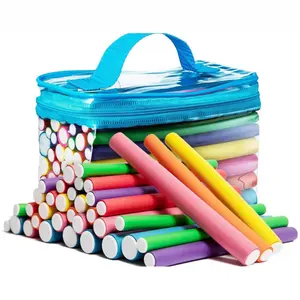 Factory Hot Sale 42pcs PVC Sponge Hair Rollers, Pearl Cotton Perm Rods, Universal Hair Curler Bangs Rollers