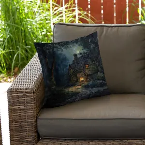 Begin Home Decor C1PO20204TTHPT 20 x 20 in. Hidden Shack Beige Outdoor Throw Pillow - Home Decor Accent