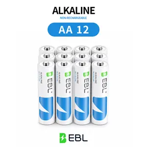 EBL High-Performance Alkaline Battery Set (AA/AAA/Combo), 10-Year Non-Rechargeable, Ideal for Home and Office Everyday Use