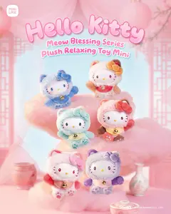 Sanrio x MINILIKE Hello Kitty Plush Mini Toy Meow Blessing Series Cute Kawaii Soft Doll Stress Relief Gift