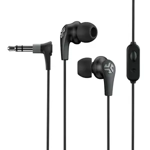 JLab JBuds Pro Signature Earbuds Wired 3.5mm Connections with 10mm Drivers, Compact Design, and JLab Lifetime Warranty