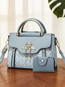 Bags, women's bags, messenger bags, light luxury bags, handbags, Fashionable Handbag, printed letter bags, cross-body bags, large capacity, buy a large bag and get a small bag for free, birthday gift for wife, Mother's Day gift for mom