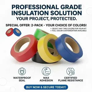 Industrial Waterproof Fireproof High-Temperature Insulation Tape, Multi-Color Repair Tape for Indoor Outdoor Electrical Lines