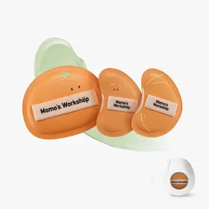 Momo’s Workshop Bento Buddies Airy Mallow Puff Trio-Peel 'n Pals、 Large Soft Bounce & Small Firm Bounce PU Leather Puff, Rubycell Blender Sponge for Liquid & Cream Makeup 、3pcs& Storage Case Powder Puff 、Puff Foundation