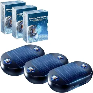 Anti-Freeze Electromagnetic Car Snow Removal Device,Solar Electromagnetic Car Snow Removal Device,Automotive Electromagnetic Snow Removal Tool Car Defroster（3Pcs）