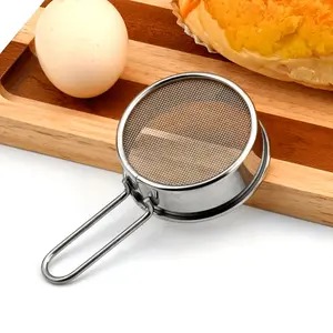 1PC Filter screen, powder sieve, cocoa powder spreader, baking flour sieve