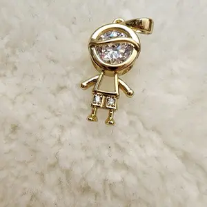 Gold Laminated Pendant- Boy