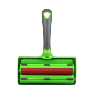 Evercare Reusable Pet Hair Remover Tool, Dual Wheel The tool utilizes two durable, fabric-covered rollers that work together to collect