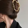 Simple Plain Hollow out Design Hair Claw for Women, Fashion All-match for Girlfriend, Fashion Hair Accessories for Party, Claw Hair Clips