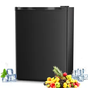 Electactic Mini Compact Refrigerator with Freezer, 2.6 Cu.Ft. Single Door Adjustable Removable Shelves for Apartment/Dorm/Office,WHITE