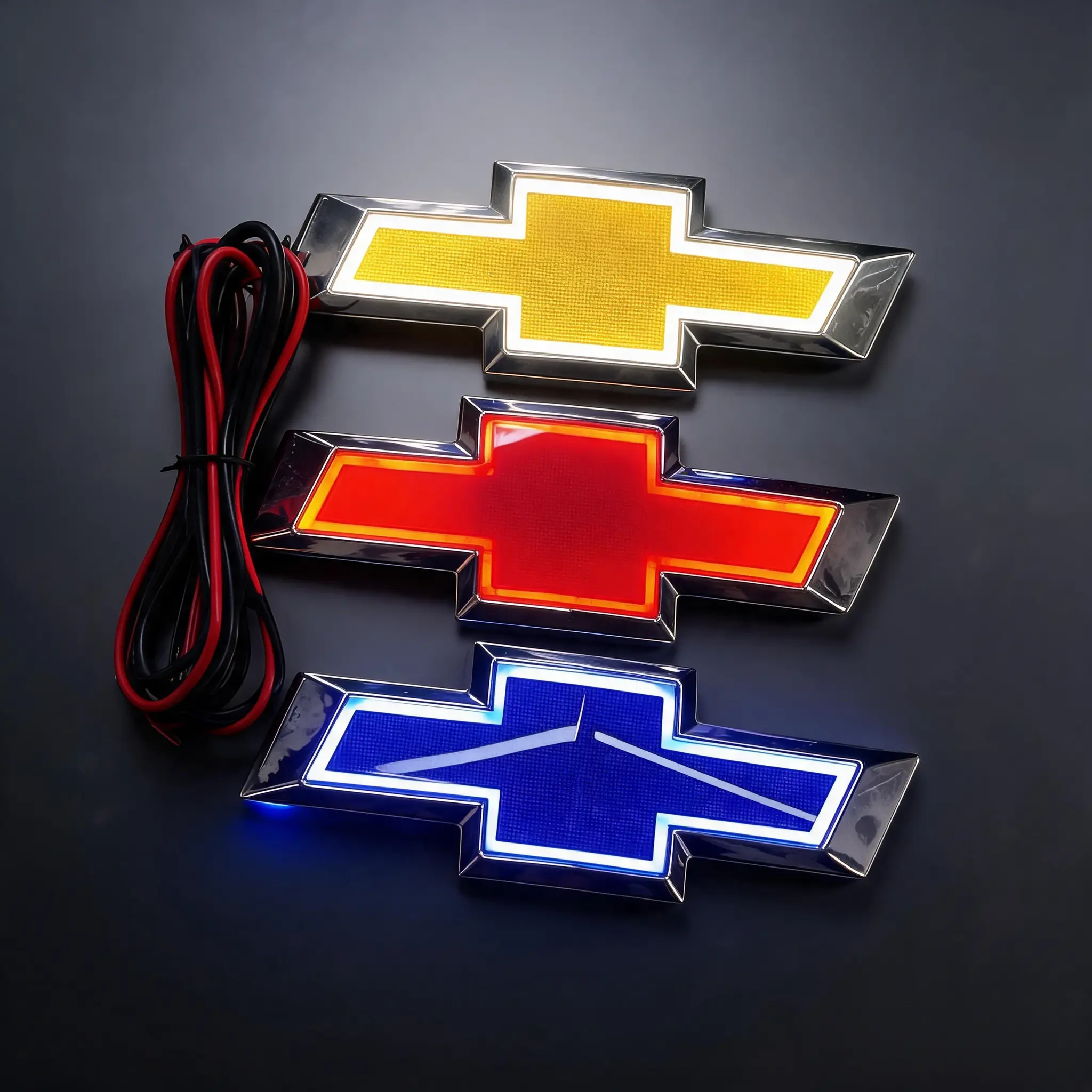 5D LED Emblem Light for Chevrolet - Plug & Play Waterproof Tailgate Badge, Super Bright Car Exterior Accessory for Chevy Trucks & SUVs, Easy No-Cut Install