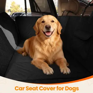 【TikTokShopStockUp】 Waterproof Dog Car Seat Cover, Hard Bottom Back Seat Protector for Dogs, Anti-Slip, Easy to Clean, Mesh Window, Fits Most Vehicles Summervibes petlovers summerwins