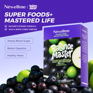 Newellme Balance Master Superfoods+ Apple Cider Vinegar Powder for Blood Sugar Balance Gut Health & Antioxidant Support Digestive Wellness