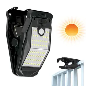 58LEDs Solar Lights Solar Motion Lights Outdoor - Clip On Fence Lights, IP65 Waterproof LED Security Lamp, USB Charging 3 Light Modes, Durable Energy Saving Design |   Outdoor Wall Garage Patio Umbrella Camping Lighting De