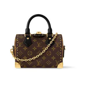 Louis Vuitton Speedy Trunk 20 Handbag for Women – Detachable Adjustable Strap, Monogram Canvas, Brown