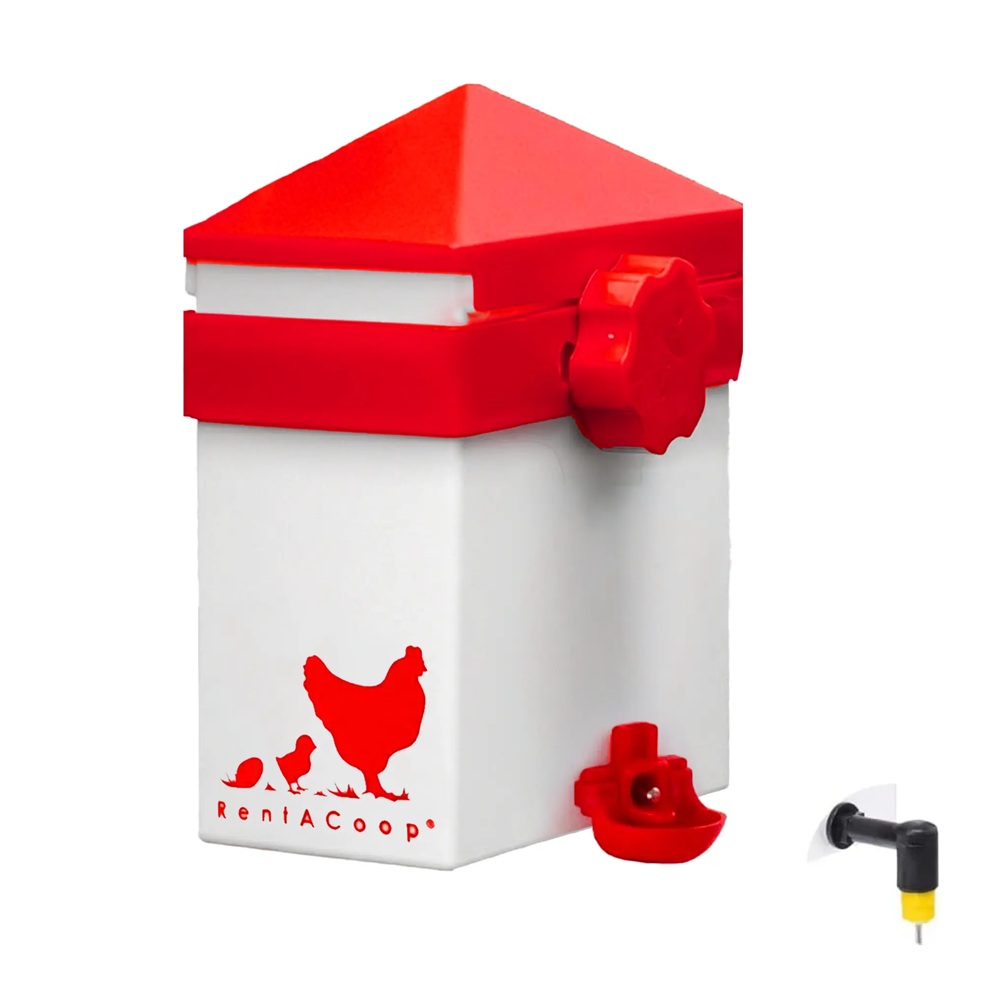 RentACoop 64oz (2L) Drinker Plus 2 Versatile Nipples