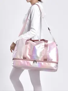 Minimalist Waterproof Large Capacity Ombre Zip Travel Bag, Travel Duffel Bag, Large Capacity Travel Bag, Lightweight Zipper Travel Bag, Travel Bag for Women & Men