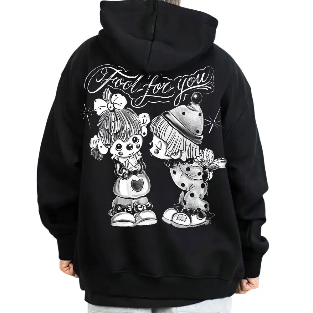 Fool 4 U Men's Cotton Fabric Oversize Loose Hoodies - Chicano Menswear, Gangster Style, Mexican Lowrider Themed Tops for Men