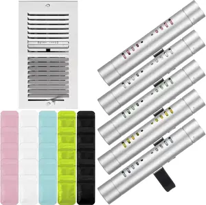 Pcs Whole House Air Freshener Passive Essential Oil Diffuser Vent Clips Easier Placement Adjustable HVAC Furnace Filter Scents House Freshener Fragrance System(Assorted Scents)