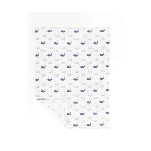 Narwhal Starfish Reversible Oversized Blanket b y Lush Decor