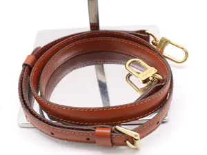 Pre-owned Louis Vuitton other Bag Accessories Brown Leather Shoulder Strap 11006414207/055245