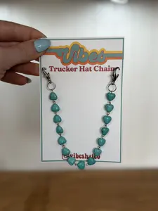 Sweetheart Turquoise Hat Chain