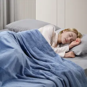 VIZIM All Season Fleece Blanket, Soft Flannel Throw Blanket for Bed Sofa Couch & Travel, Breathable 270GSM Cozy Blanket, Twin Full Queen King Sizes, Alternative to Heated Blankets