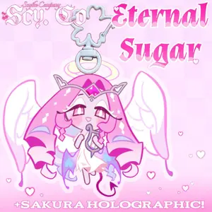 Eternal Sugar Cookie Holographic Keychain // Cookie Run Kingdom