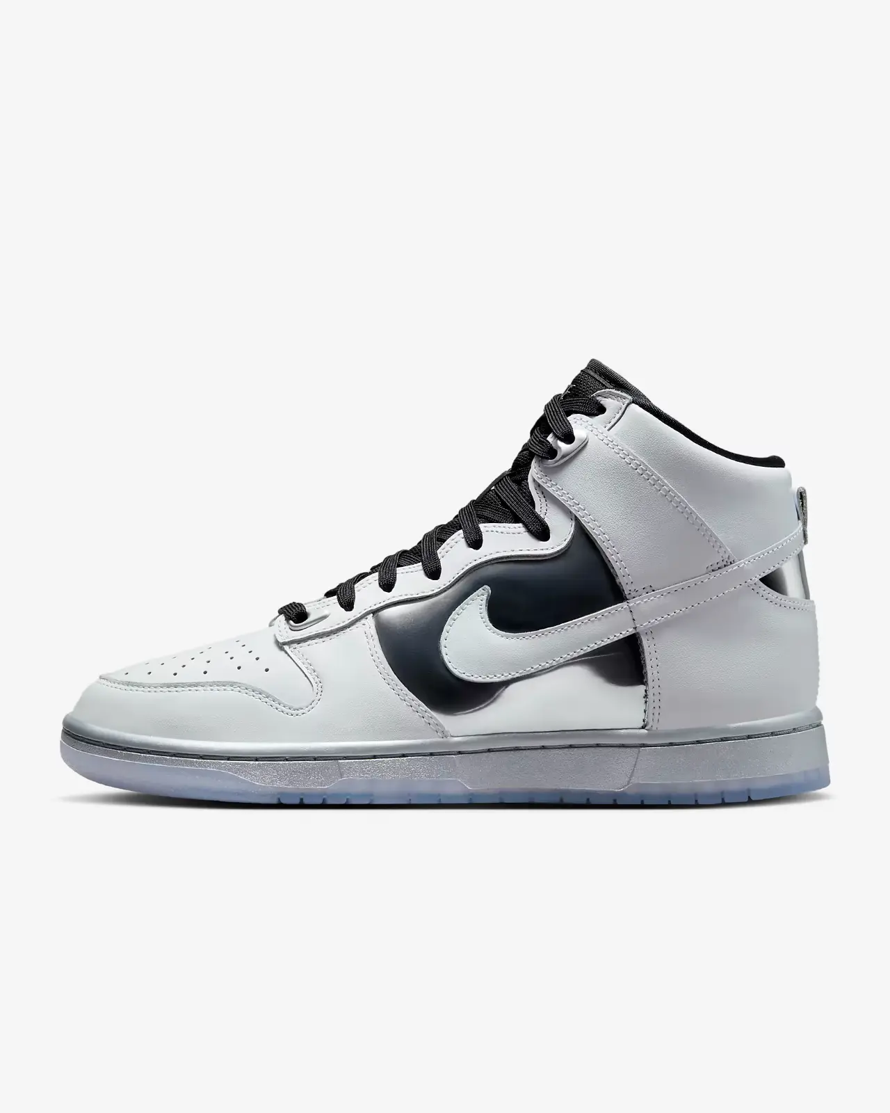Nike Dunk High SE DX5928-100 High-Top Female Basketball Shoes, Women's White Leather Lifestyle Sports Footwear, FD1295