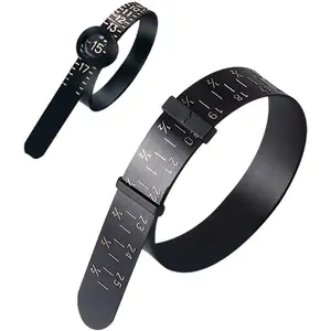 2 count Ring and Bracelet Sizer Measuring Tool Black  Universal Ring Size Guage for Fingers and Bangle Sizing Tool for  Measurement HE008-B