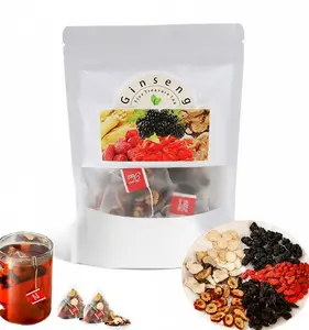 Kidney tea formula Ginseng Five Treasure TeaCombination Scented Tea Five Treasure Tea RedDate Wolfberry