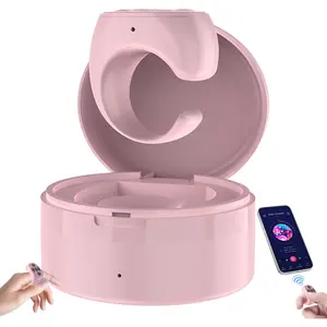 Fingertip Wireless Bluetooth Remote Control Ring, App Page Turner (Pink)