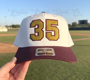 Custom Number Glitter Hat, Custom Embroidered Hat, Football Mom Trucker Hat, Embroidered Team Hat, Custom Trucker Hat