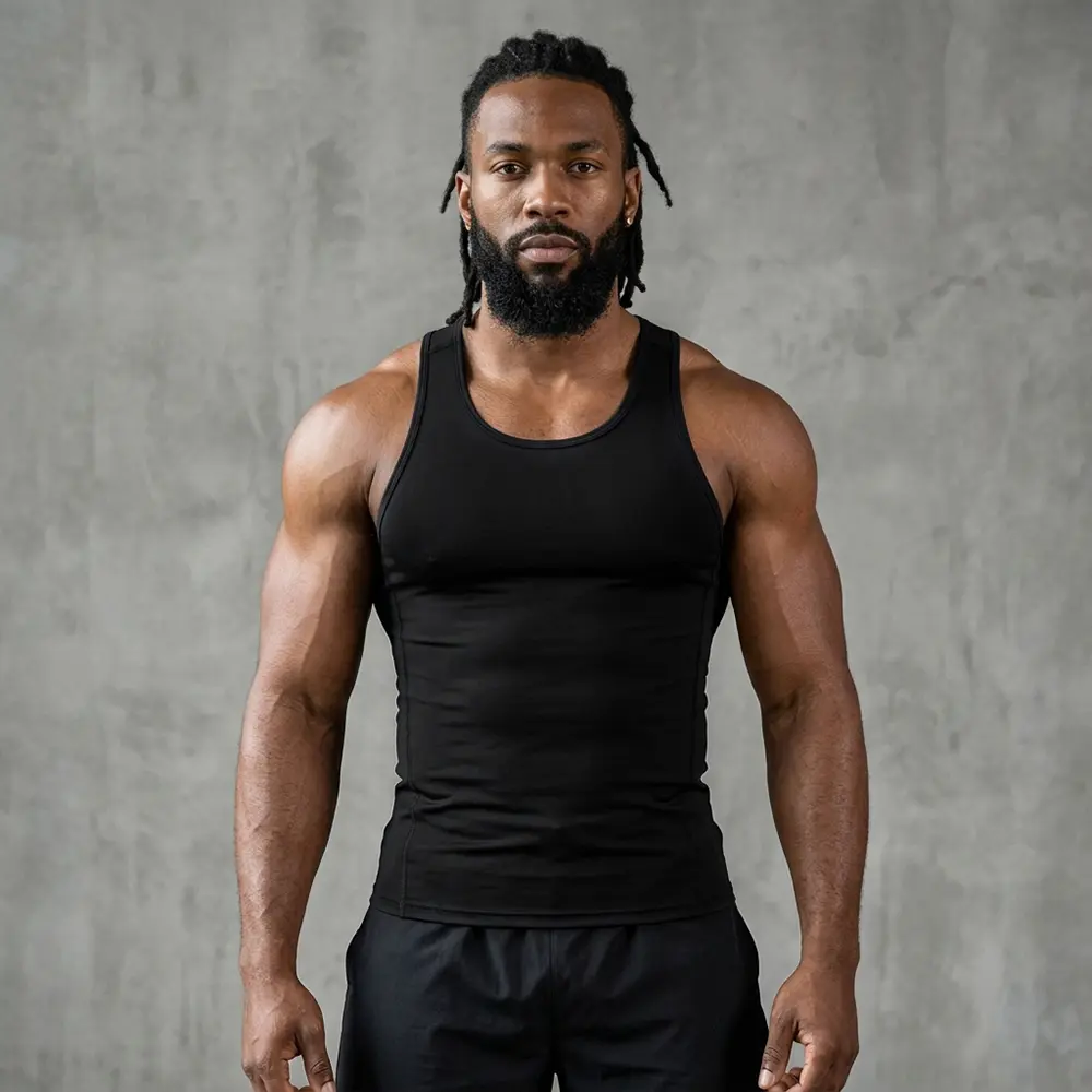 Sleeveless Shirt Classic Tank Top - Men's Shirt, Classic Design, Fitness Wear Please size up