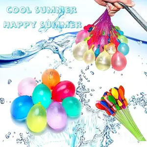 Water Balloon Fun 444pcs Set Colorful Reusable Balloons for Kids Pool Party Perfect for Birthday Wedding Graduation Summer Water Play Festival