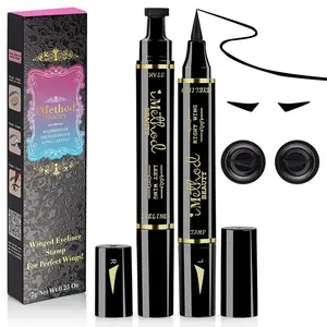 【 Hooded Eye Friendly 】iMethod Eyeliner Stamp - Perfect Wing Cat Eye Stamp, Wing Eyeliner Stamp Tool, Liquid Eye Liner, Waterproof & Smudgeproof, 10 mm, Cosmetic