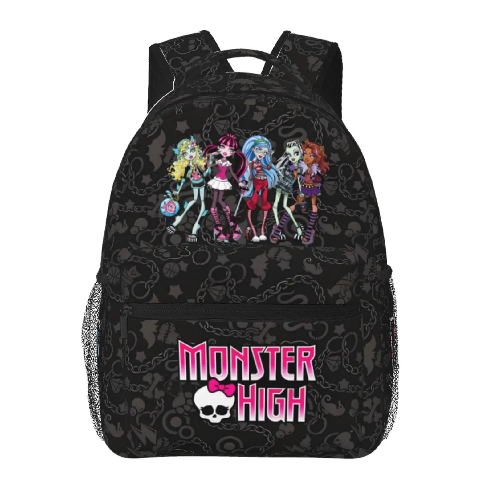Monster high Lightweight Laptop Backpack Monster high dolls with Full Print Backpacks, Monster high doll Casual Daypack for School, Work, Commuting, Travel & Outdoor