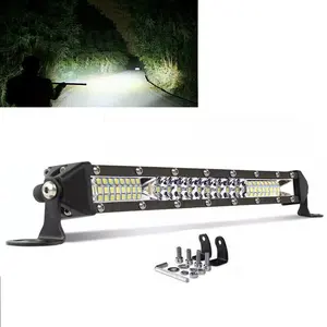 Ultra-Bright 10 Inch 78W Led Light Bar, Single Row, Flood Spot Combo Work Light Driving Lights, Fog Lamp Offroad Lighting for SUV, Truck