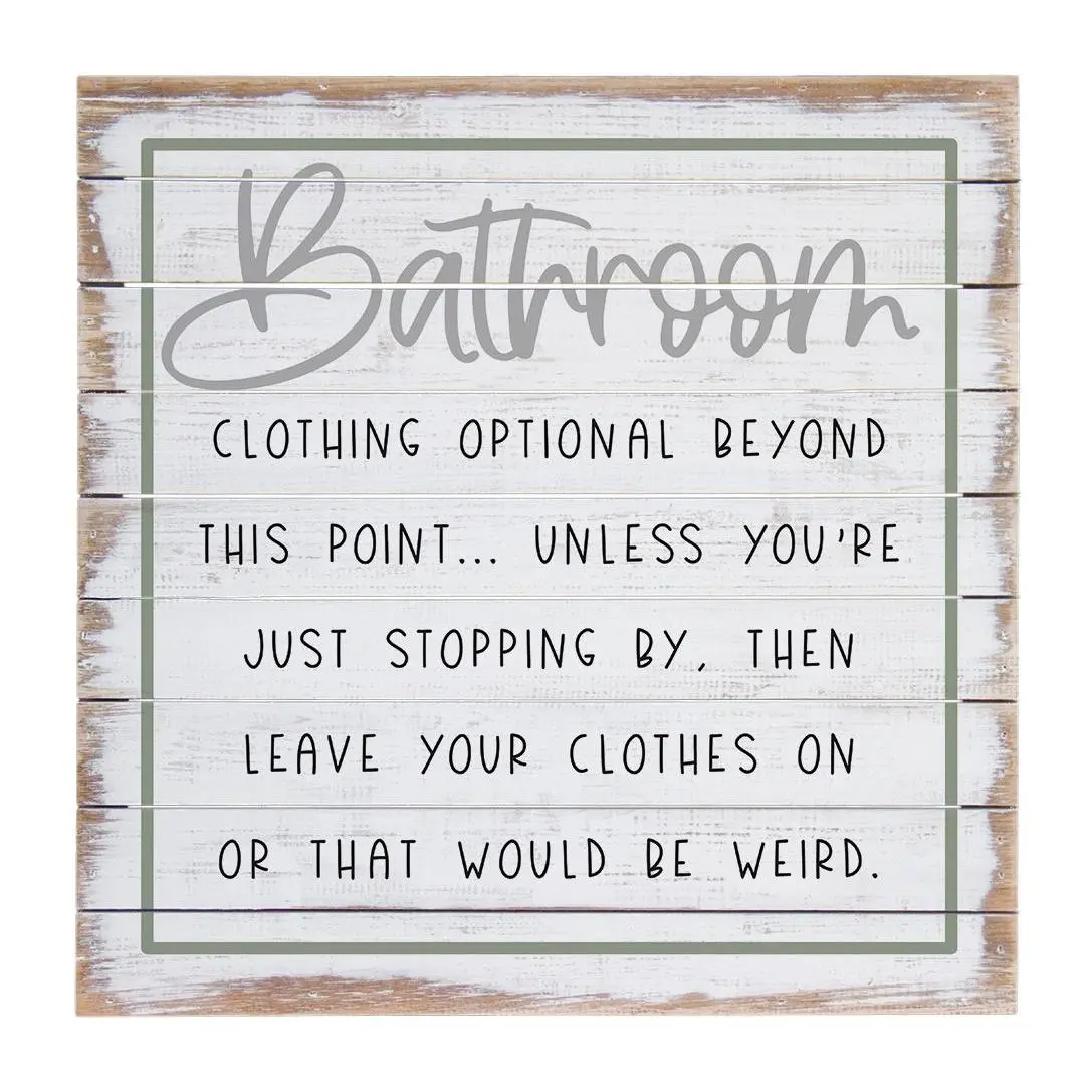 Sincere Surroundings 14" Bathroom Clothing Optinal Pallet