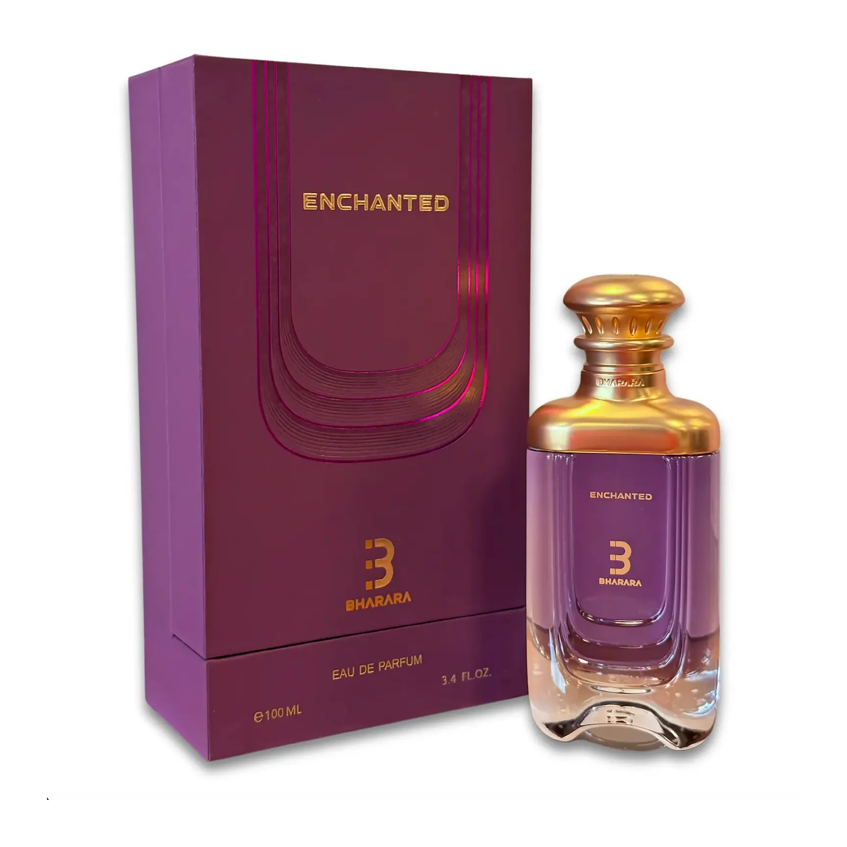 Bharara ENCHANTED Unisex Eau De Parfum (3.4oz) - Sparkling Berry Fragrance with Mango, Ginger, Jasmine, Musk Notes, Sparkling Berry Unisex Fragrance