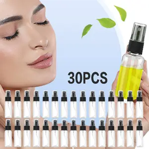 30 Pcs 2oz Small Spray Bottle Empty Mini Fine Mist Travel Size Atomizer with Pump Spray Cap Reusable Empty Plastic Bottles Beauty & Personal Care