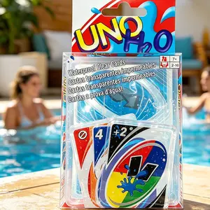 UNO H2O family arcade tabletop games, family gathering cards, holiday party games, 2-10 game entertainment cards