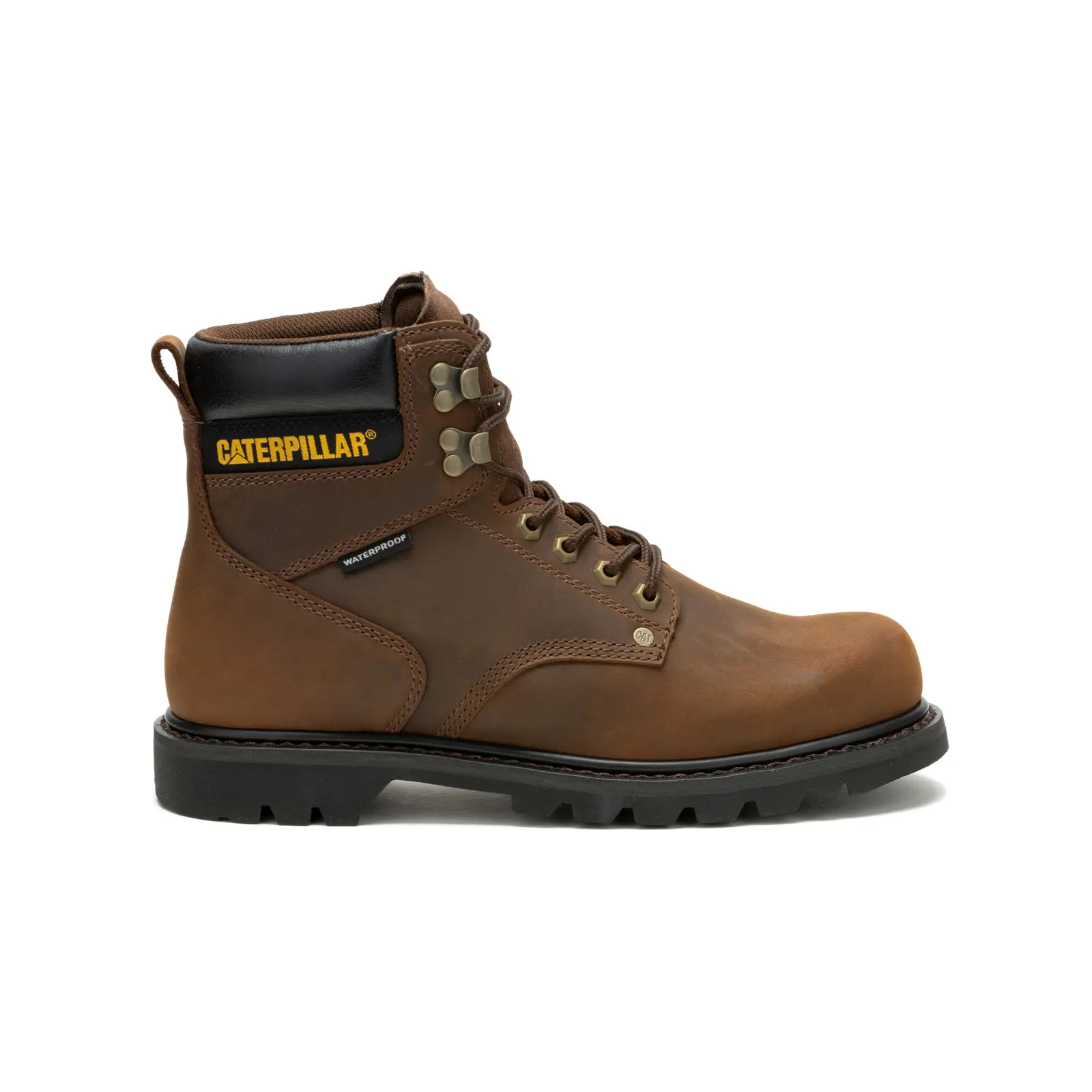 Caterpillar Second Shift Waterproof P51086 Mens Brown Wide Work Boots