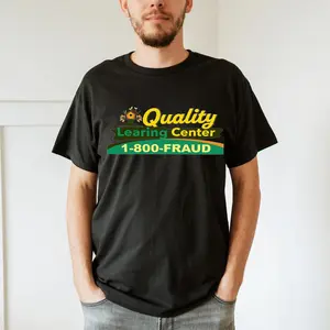 Quality Learning Center 1-800-Fraud Shirt, Funny Parody T-Shirt Sweatshirt Hoodie, Retro Humor Graphic Apparel