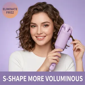 3-Barrel Deep V Wave Curling Iron American Latin Wave Hairstyle  2026 New Upgrade Adjustable Temperatures Fast Heating 30 Seconds Auto Off Safety Lock Silicone Cover 1.6m Extension Cord for All Hair Types Beauty & Hair Styling Fashionable New Looks