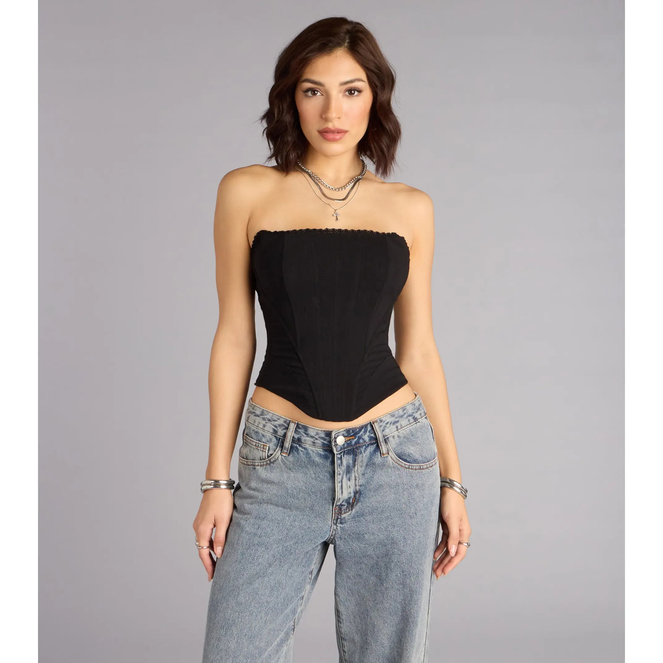 Forever Flattering Strapless Corset Top